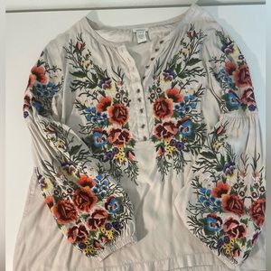 Sundance blouse with embroidery.